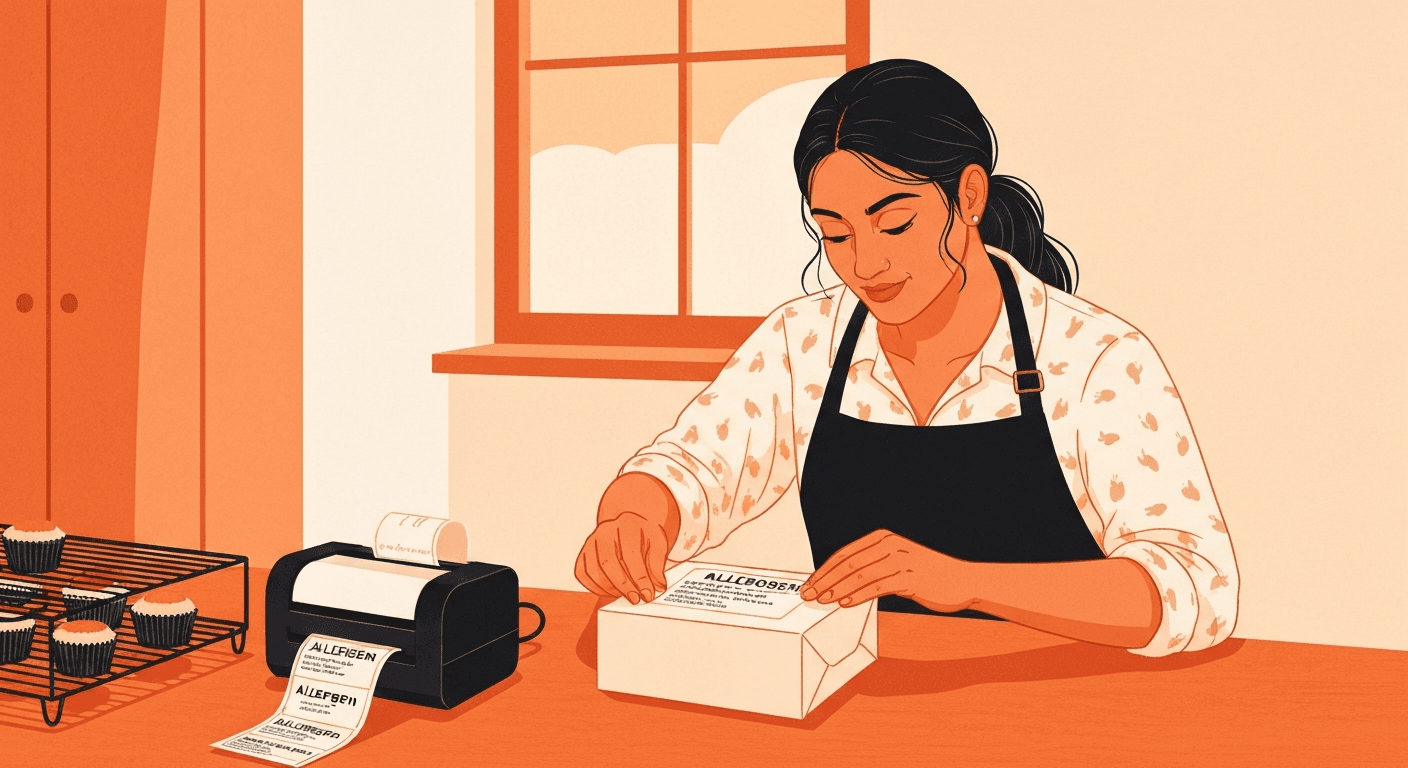 Generate Natasha's Law allergen labels for UK home bakers